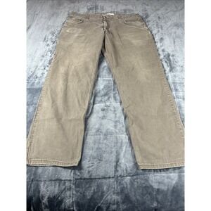 Mens Carhartt‎ Pants Mens 40x29 Brown Canvas Relaxed Fit Straight 102517-909